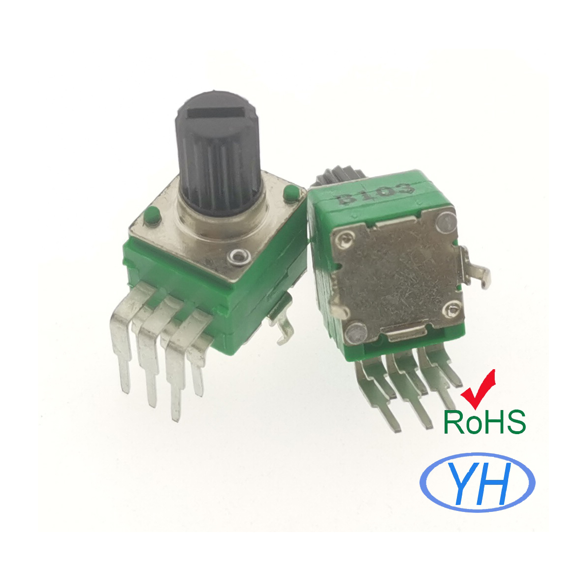 9mm dual potentiometer with plastic shaft