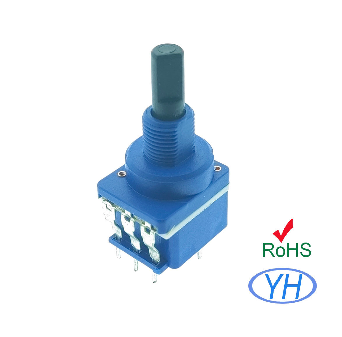 Professional manufacturer of dimmers and potentiometersR16P2S 16mm DPDT Potentiometer Dimmer Switch 0.2W B100k Potentiometer 3 Pin For Speed Regulatiion dimmer