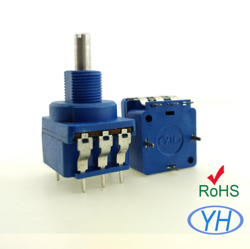16mm Rotary Potentiometer with Push Switch and 4mm shaft