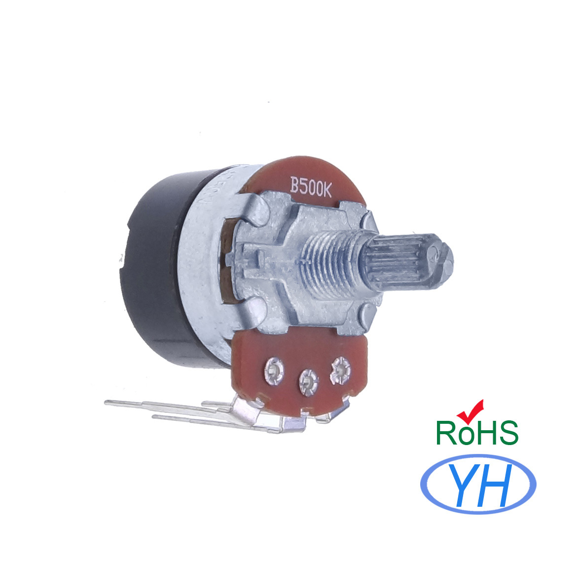 24MM Wh138-1 Potentiometer Switch Dimmer Switch Adjustable Resistance B500K Handle Length 20mm