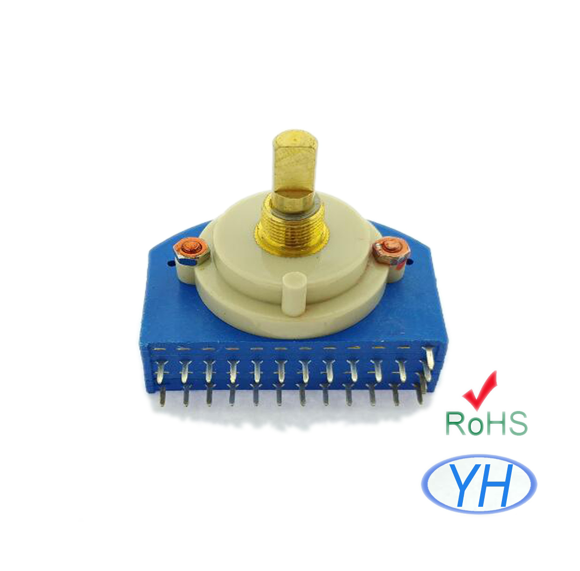 44mm 1 2 3 4 5 way deck Rotary Switch 1 pole 8 9 10 11 12 position