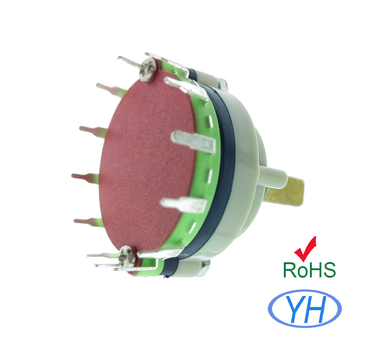 32mm Vertical Rotary Switch 1 pole 12 position