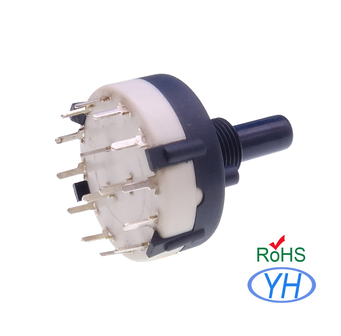 26MM mini Rotary Switch 12 position 1P12T 3P4T 4P3T cusomization RS26 rotary route switch 2-12 positions