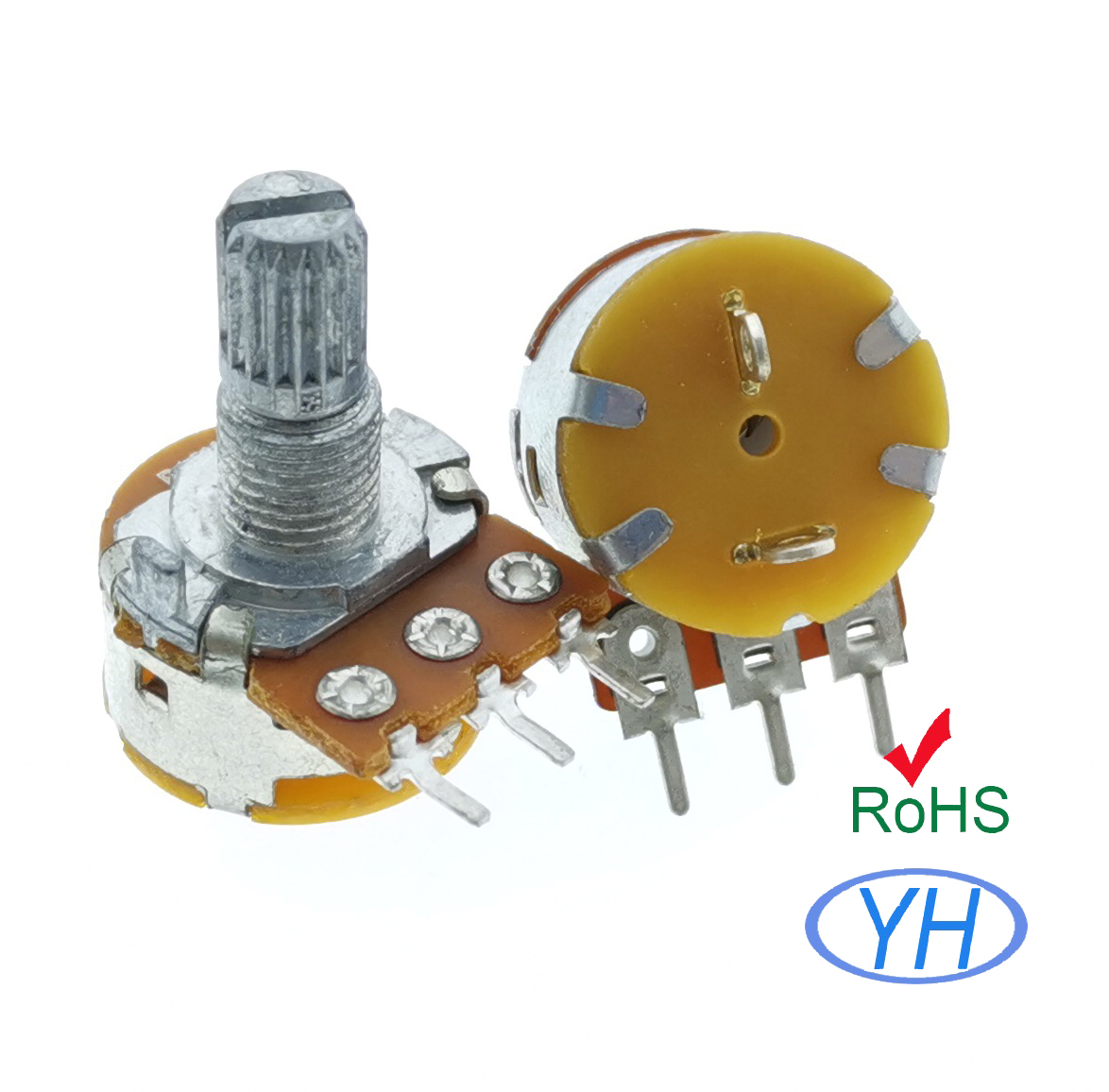 16MM单联500k欧姆调速调光器旋转开关电位器