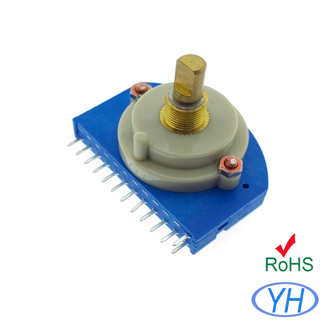 Customization RCP Series 44mm 1 way deck Rotary Route Switchs 1 2 3 4 5 6 pole 2 3 4 5 6 78 9 10 11 12 positions