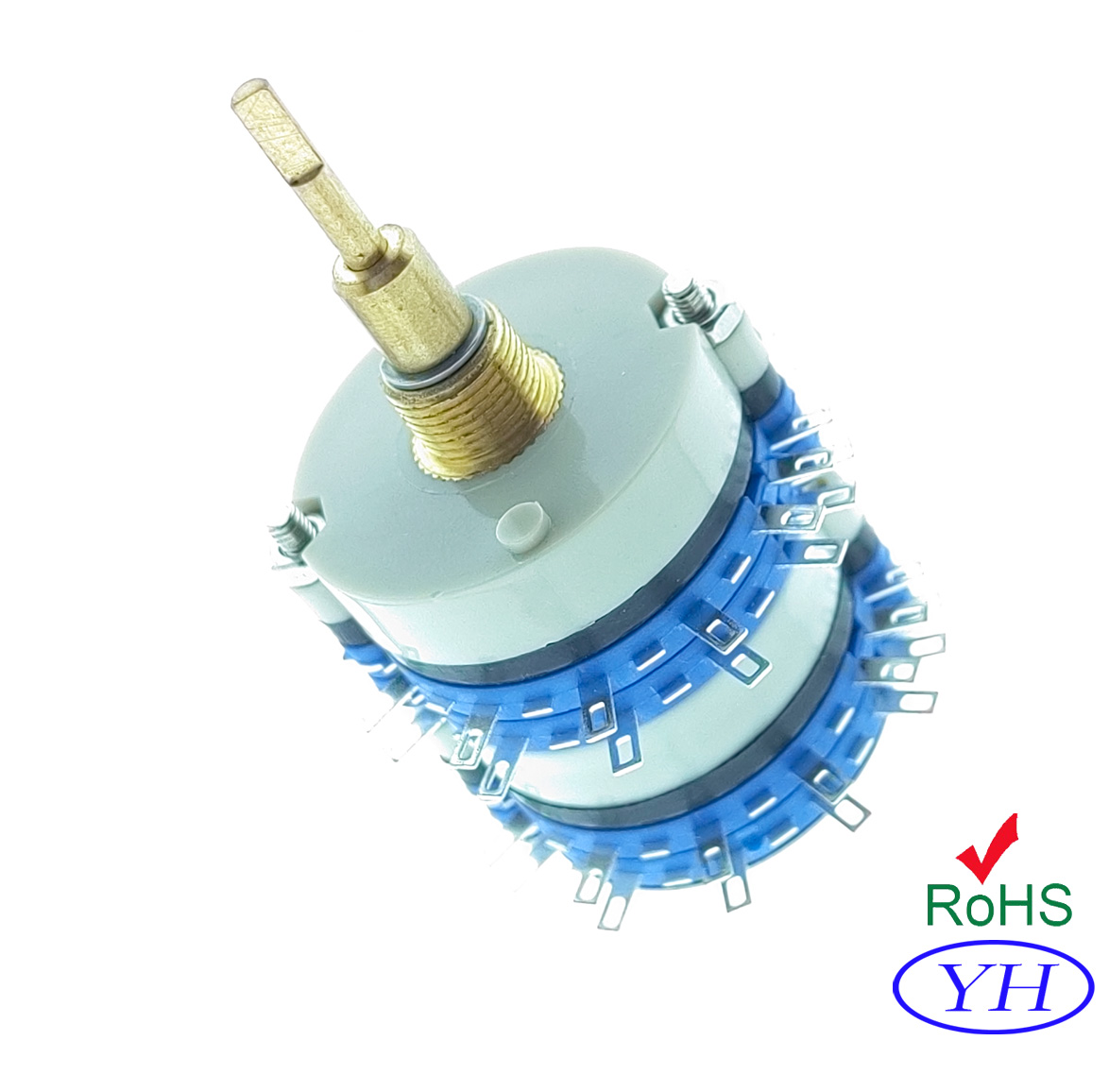 38mm Multi Rotary Switch Customization Dual Concentric Switch High Quality 24 Position Rotary Switches 2p24T 3P24T 1P24T 2P24T 16 18 20 21 Position